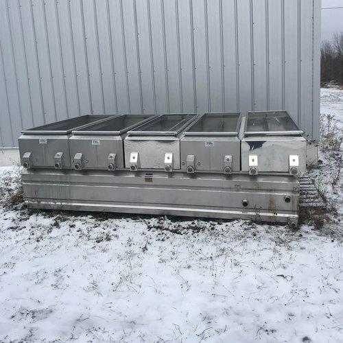 6' x 16' raised flue pan set