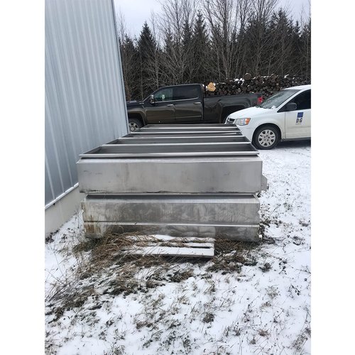 6' x 16' raised flue pan set