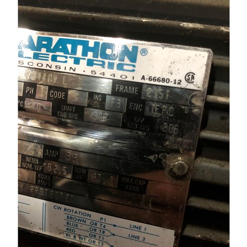 Marathon 7.7 Hp motor